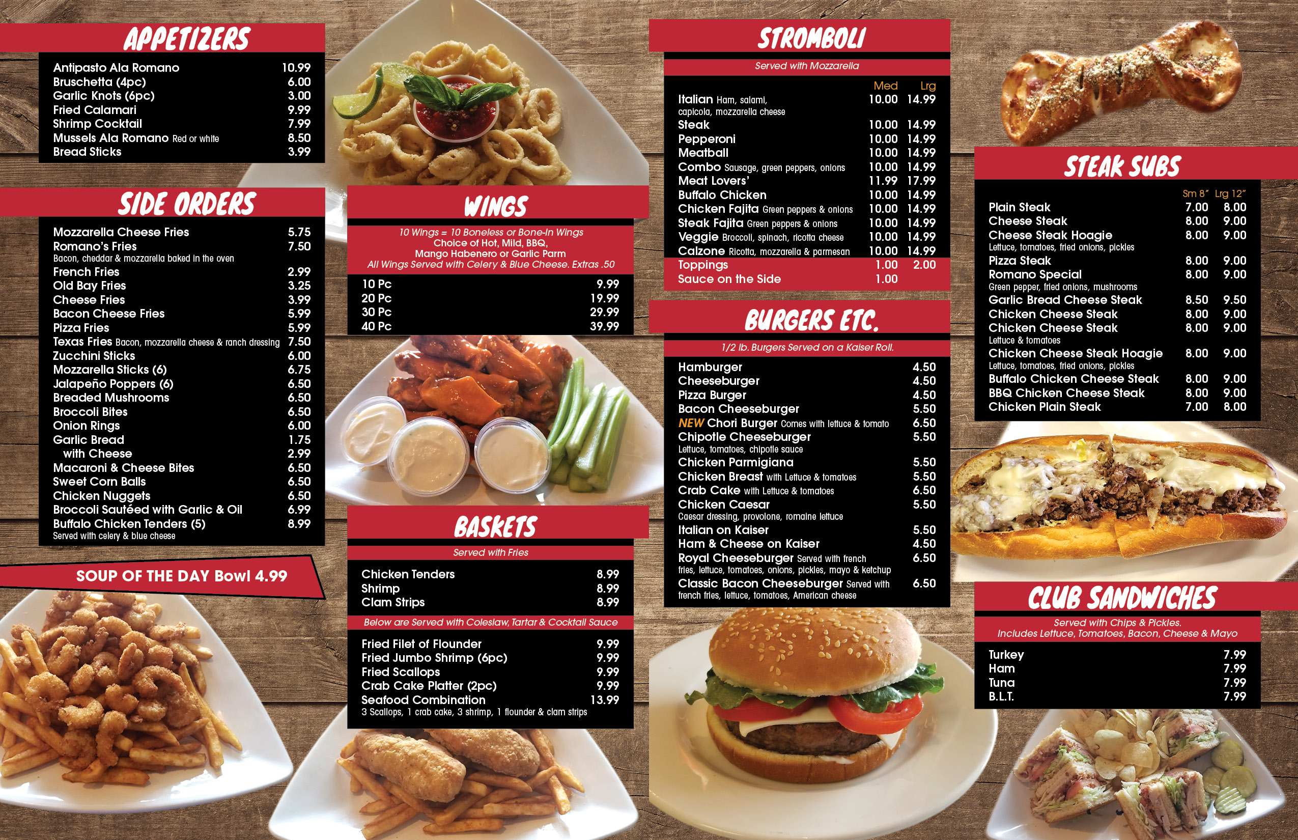 Our Menu Romano s 2 Milford